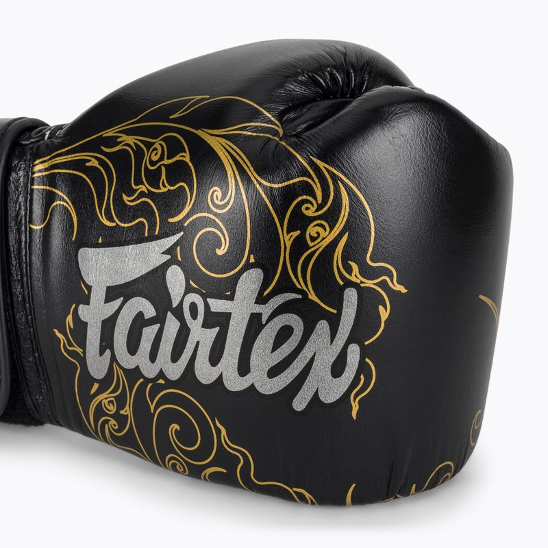 Боксови ръкавици Fairtex Glory Kickboxing Competition Training Boxing black/gold 5