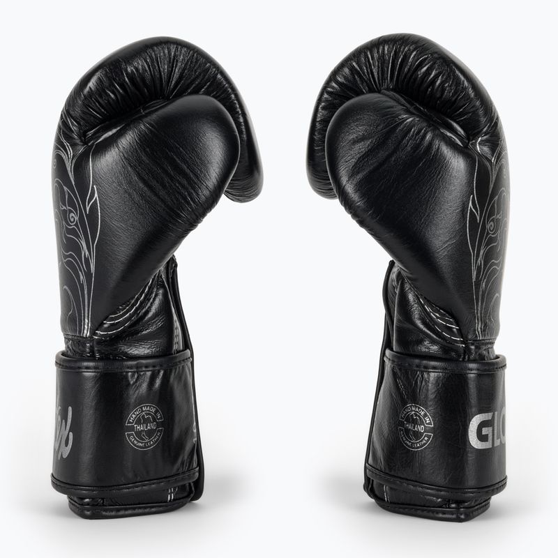 Боксови ръкавици Fairtex Glory Kickboxing Competition Training Boxing black/silver 4