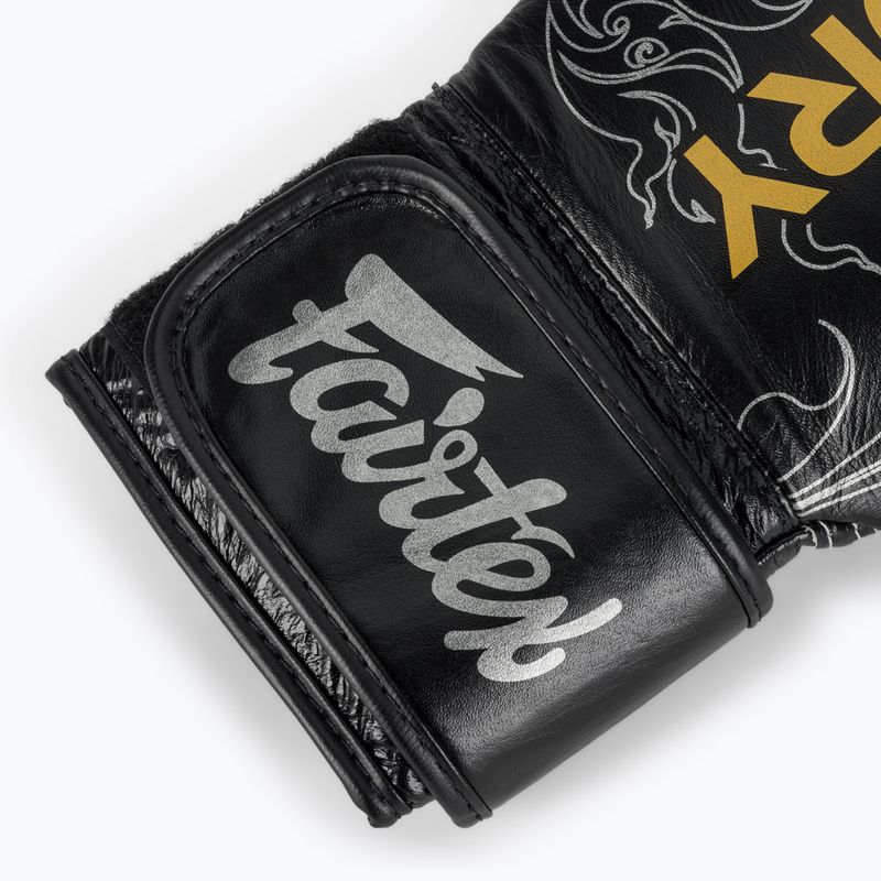 Боксови ръкавици Fairtex Glory Kickboxing Competition Training Boxing black/silver 6