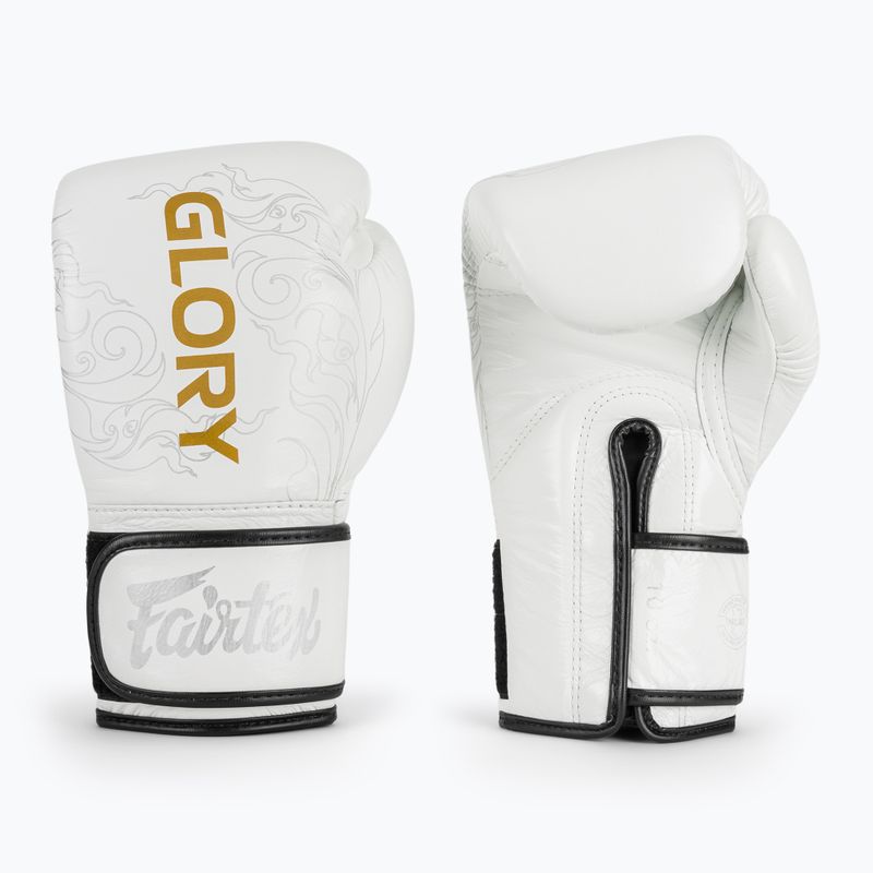 Боксови ръкавици Fairtex Glory Kickboxing Competition Training white