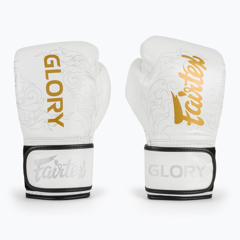 Боксови ръкавици Fairtex Glory Kickboxing Competition Training white 2