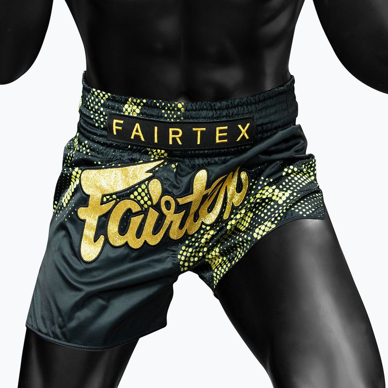 Шорти за тренировка Fairtex Muay Thai S1931 Heart of Gold black/gold 3