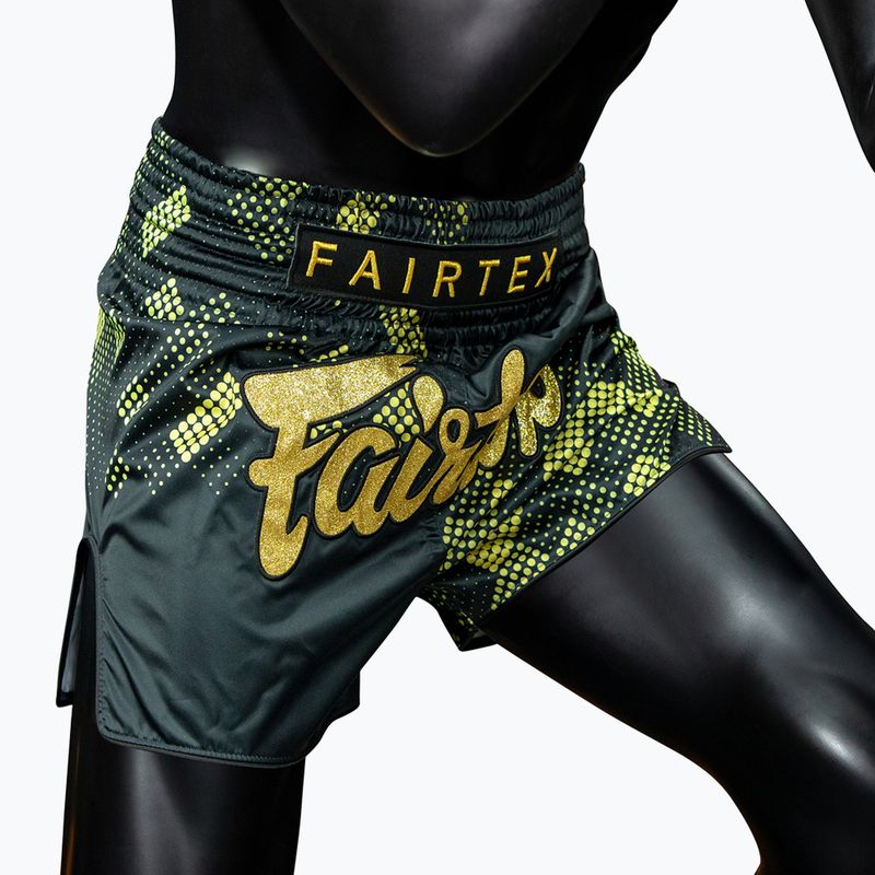 Шорти за тренировка Fairtex Muay Thai S1931 Heart of Gold black/gold 4