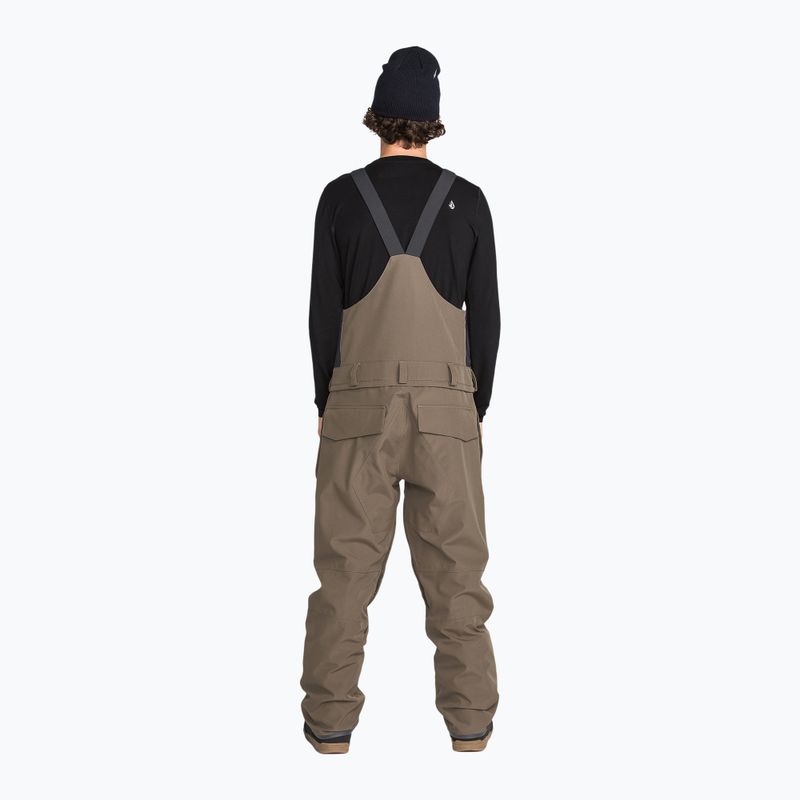 Мъжки сноуборд панталони Volcom Roan Bib Overall teak 2