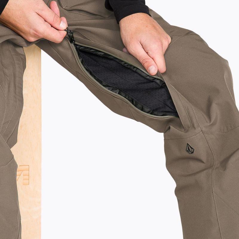 Мъжки сноуборд панталони Volcom Roan Bib Overall teak 7