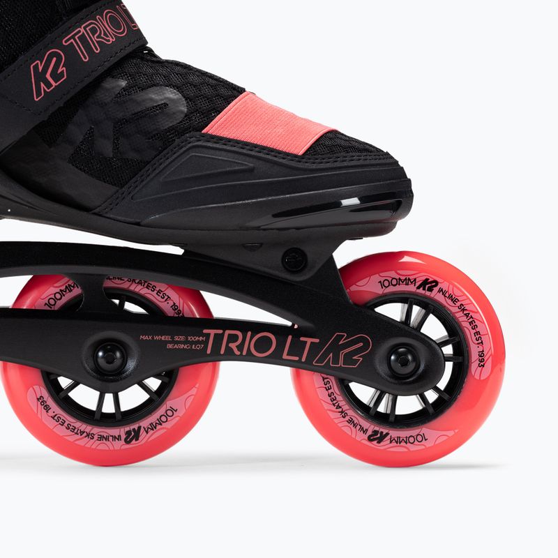 Дамски ролкови кънки K2 Trio LT 100 black/pink 6