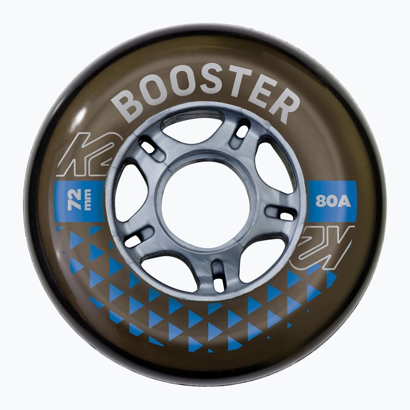 K2 Booster 72mm/80A W/ ILQ 5 черни колела за ролери 30F3005/11/UNI