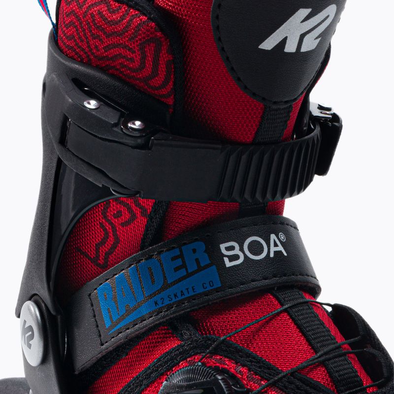 Детски кънки K2 Raider Boa червени 30G0185 6
