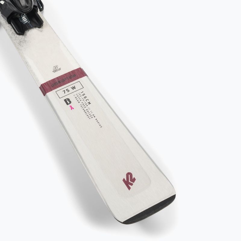 Дамски ски за спускане K2 Disruption 75 W + 10 Quikclik Free white 10G0408.173.1 14