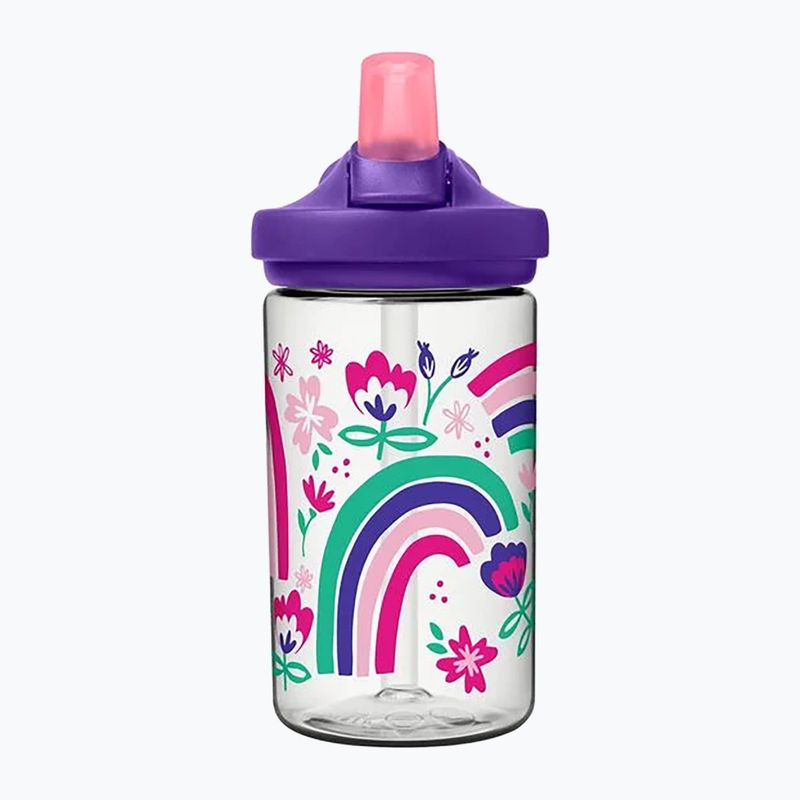 Детска туристическа бутилка CamelBak Eddy+ 400 ml rainbow floral 2