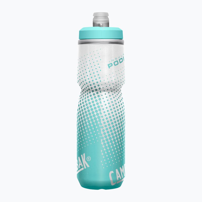 Бутилка за велосипед CamelBak Podium Chill 710 ml grey/ teal stripe 2