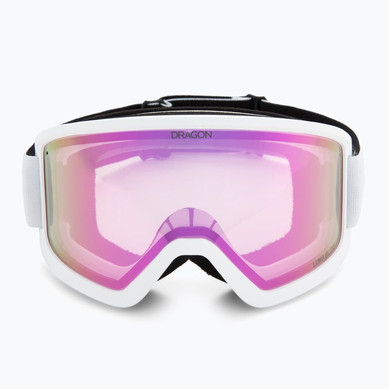 Скиорска маска Dragon DX3 OTG white/lumalens pink ion 2