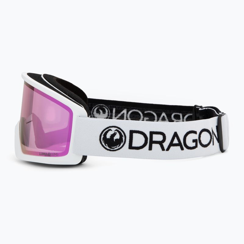 Скиорска маска Dragon DX3 OTG white/lumalens pink ion 4