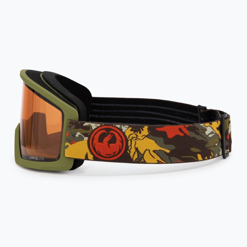 Скиорска маска DRAGON DX3 L OTG leafy camo/lumalens amber 4