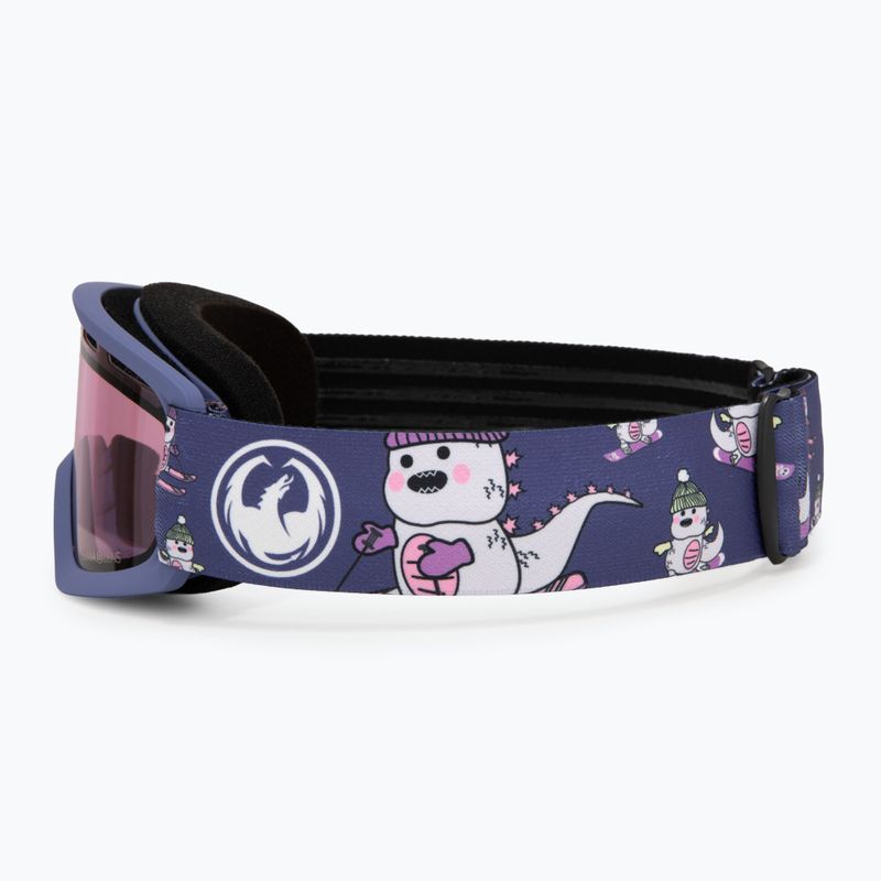Детска скиорска маска Dragon LIL D lil kaiju/lumalens light rose 4