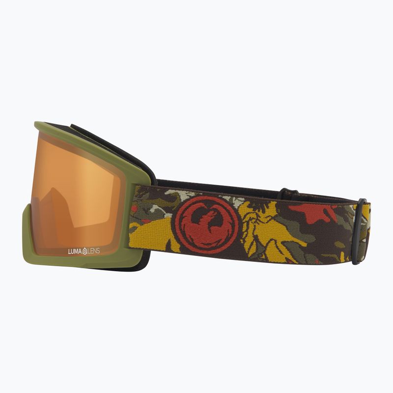 Скиорска маска DRAGON DX3 OTG leafy camo/lumalens amber 3