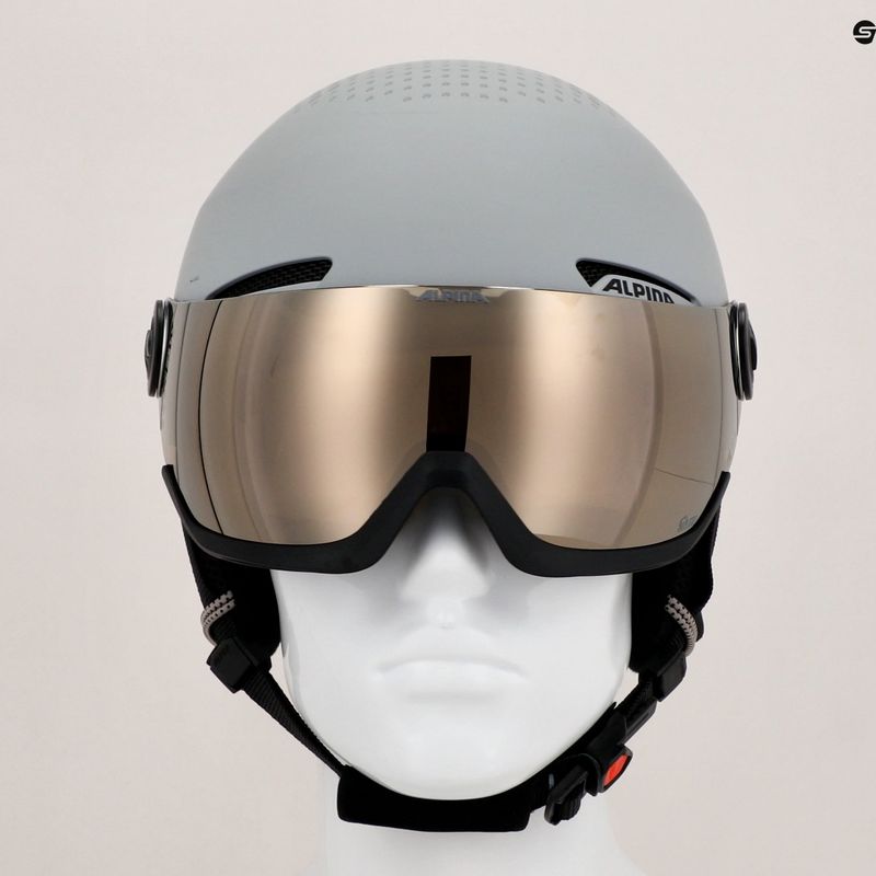 Ски каска Alpina Arber Visor Q Lite сива матова 7