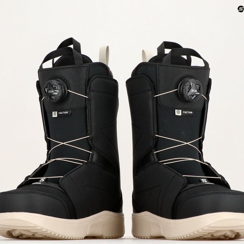 Мъжки ботуши за сноуборд Salomon Faction Boa black/black /rainy day 11