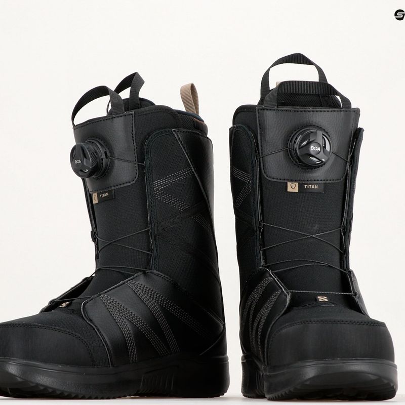 Мъжки ботуши за сноуборд Salomon Titan Boa black/black/roasted cashew 11