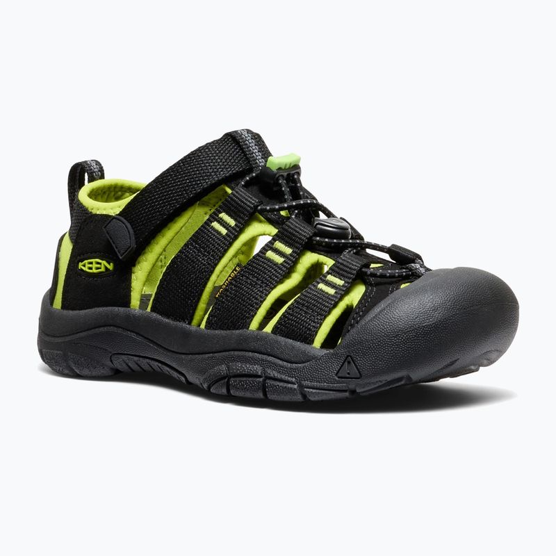Детски сандали KEEN Newport H2 black/lime green