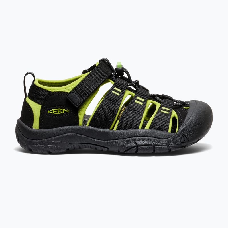 Детски сандали KEEN Newport H2 black/lime green 2