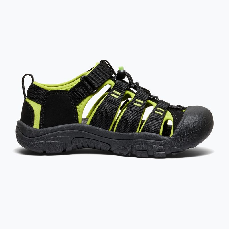 Детски сандали KEEN Newport H2 black/lime green 3