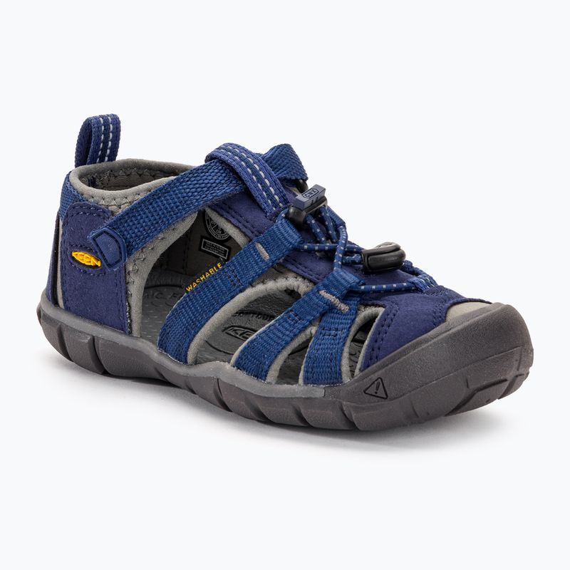 Детски сандали за трекинг KEEN Seacamp II CNX blue depths/gargoyole