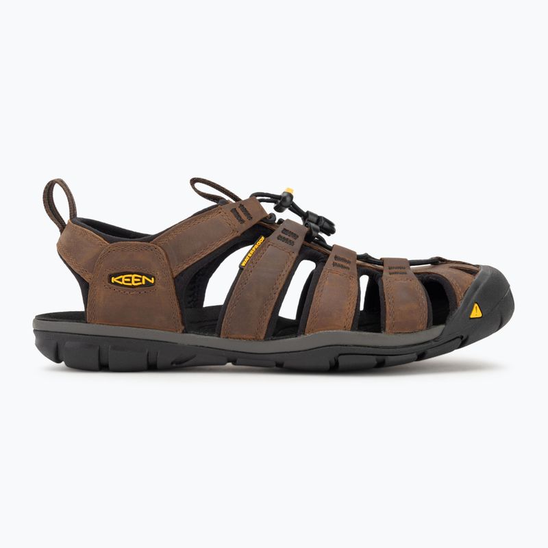 KEEN Clearwater Cnx Leather dark earth/black мъжки сандали 2