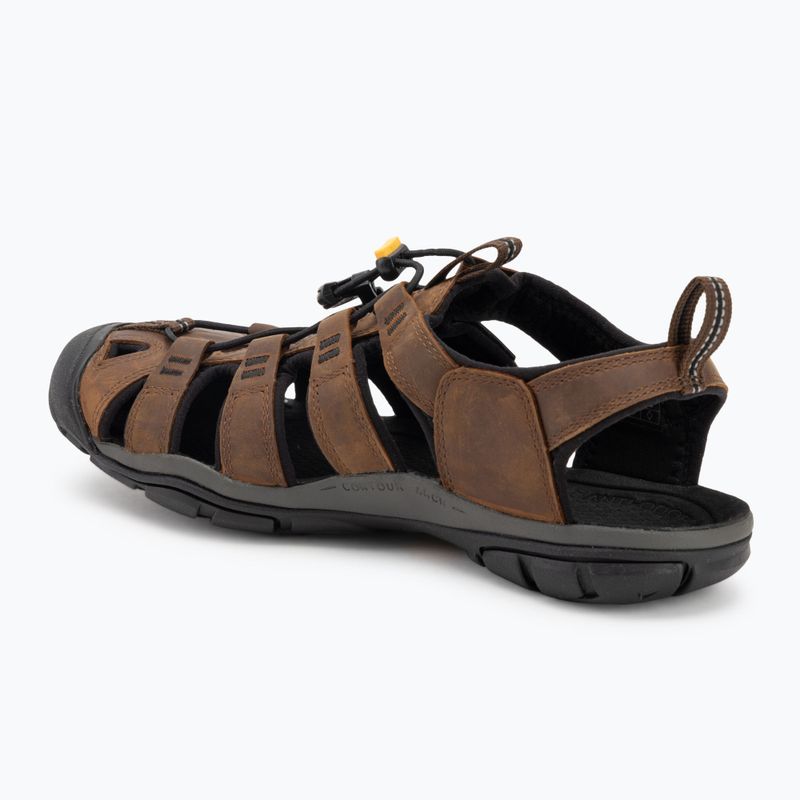 KEEN Clearwater Cnx Leather dark earth/black мъжки сандали 3