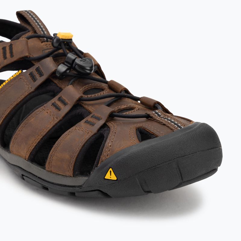 KEEN Clearwater Cnx Leather dark earth/black мъжки сандали 7