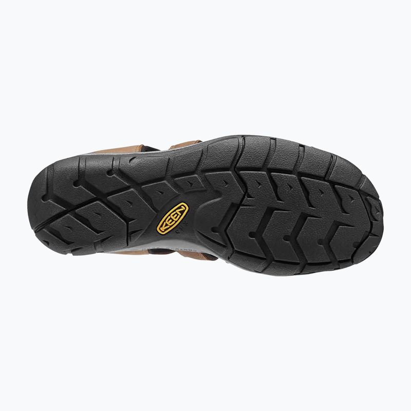 KEEN Clearwater Cnx Leather dark earth/black мъжки сандали 9