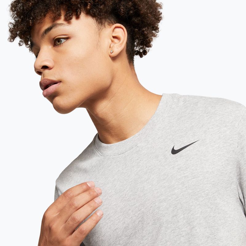 Мъжка тениска Nike Dri-Fit dark grey heather/black 4