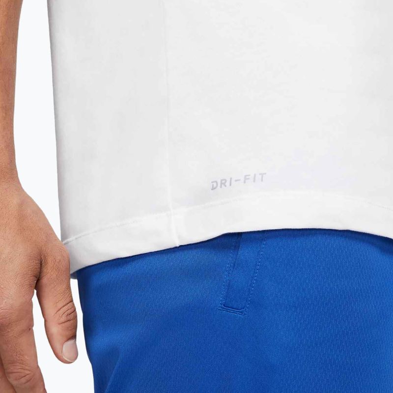 Мъжка тениска Nike Dri-Fit smokey white/black 5