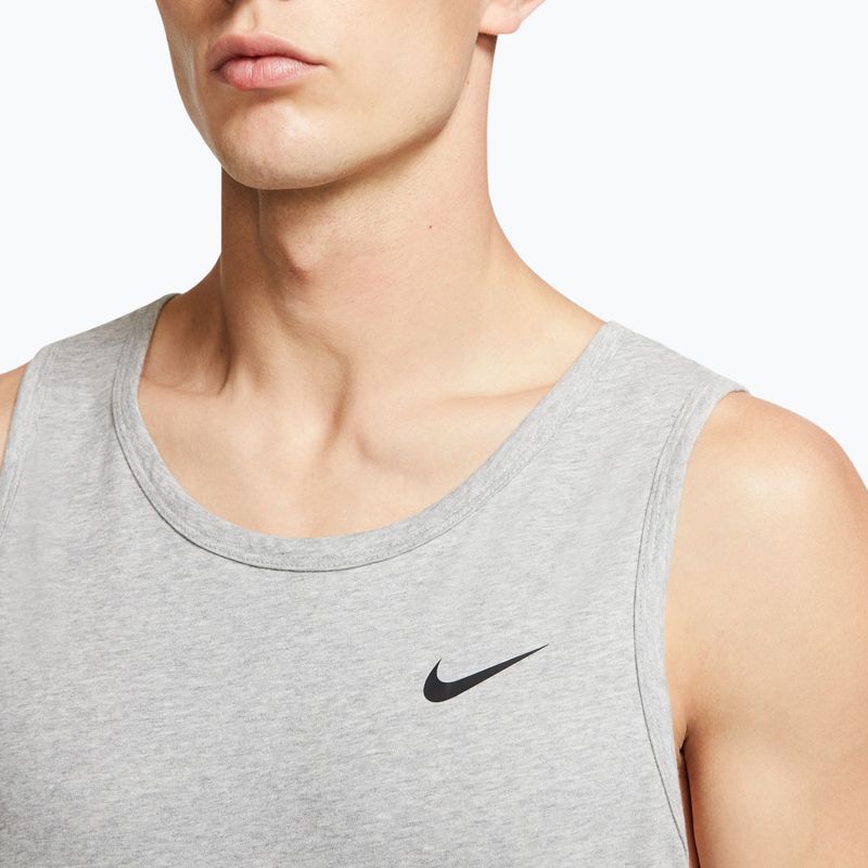Мъжка тренировъчна тениска Nike Dri-Fit TT dark grey heather/black 4