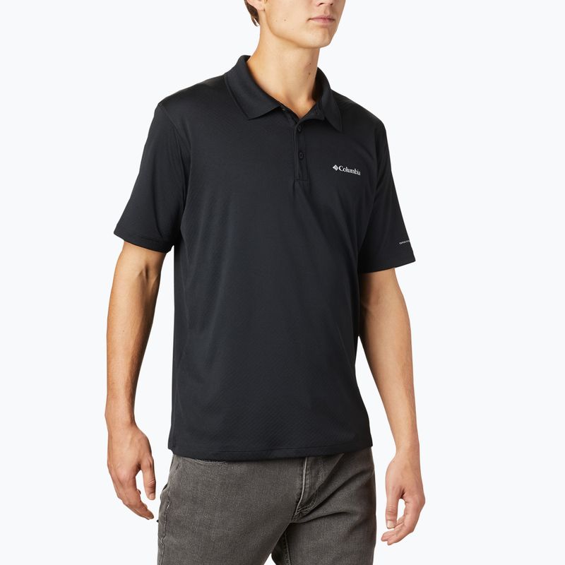 Columbia Zero Rules Polo черна мъжка тениска за трекинг 3