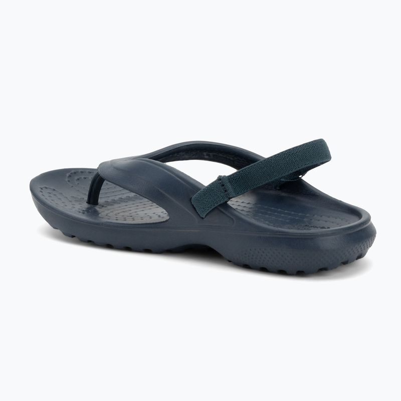 Детски джапанки Crocs Classic Flip в тъмносин цвят 3