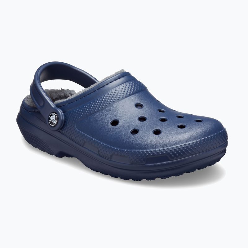 Джапанки Crocs Classic Lined Clog navy/charcoal 9