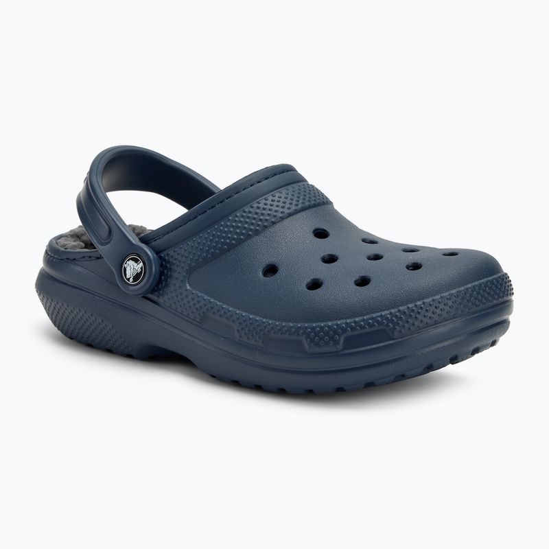 Джапанки Crocs Classic Lined Clog navy/charcoal 2