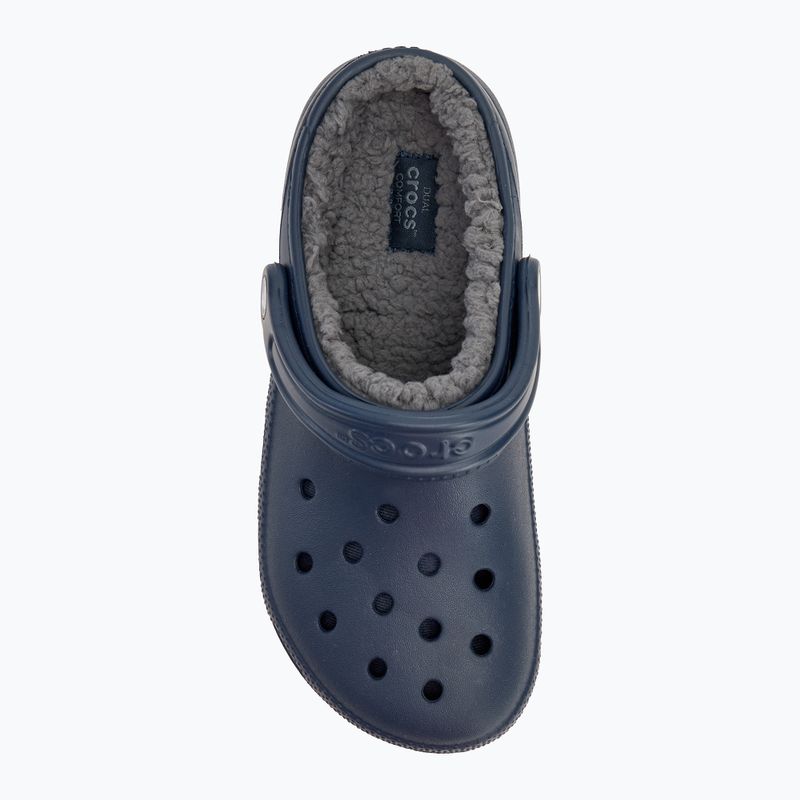 Джапанки Crocs Classic Lined Clog navy/charcoal 6