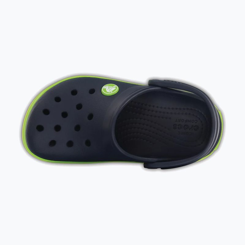 Crocs Crocband Clog Детски джапанки navy/volt green 5
