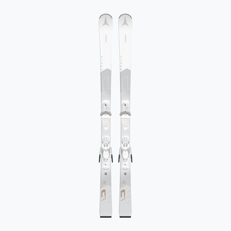 Дамски ски за спускане Atomic Cloud C7 White + автомати M10 GW