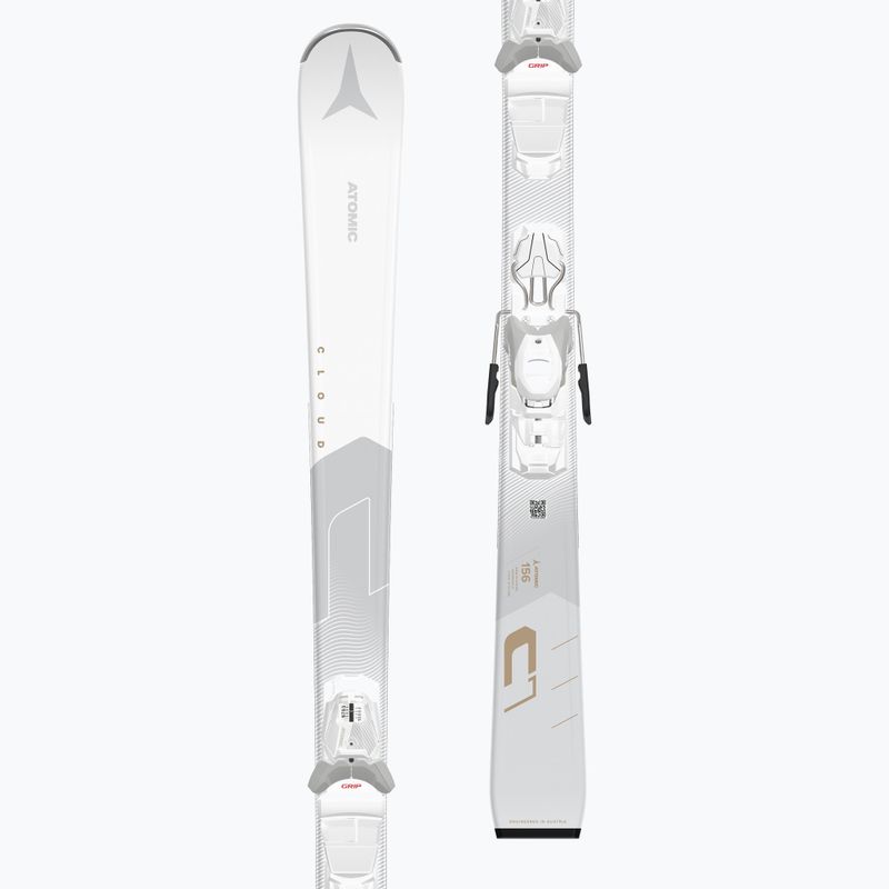 Дамски ски за спускане Atomic Cloud C7 White + автомати M10 GW 10