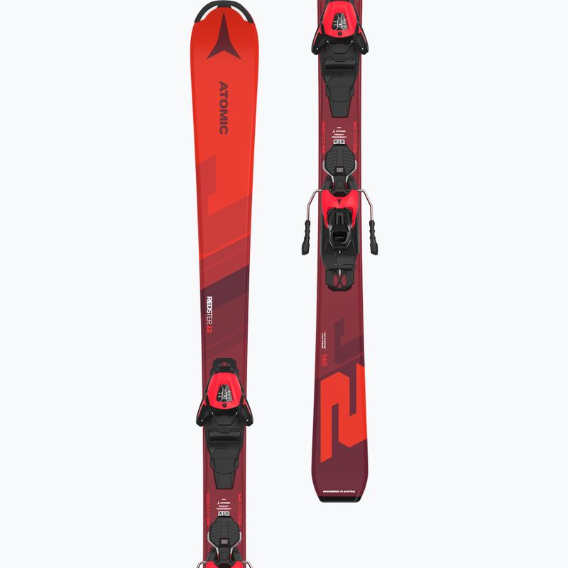 Детски ски за спускане Atomic Redster J2 JTM + автомати L6 GW red 10