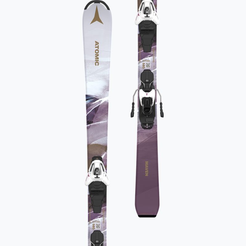 Детски ски за спускане Atomic Maven Girl JTM + автомати L6 GW white/laven 5