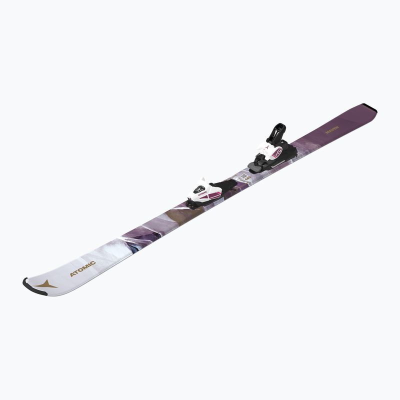 Детски ски за спускане Atomic Maven Girl JTM + автомати C5 GW white/laven 3