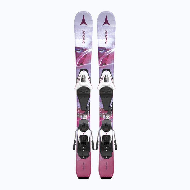 Детски ски за спускане Atomic Maven Girl JTXS + автомати C5 GW pink