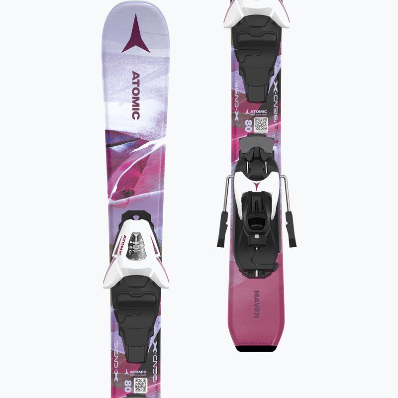 Детски ски за спускане Atomic Maven Girl JTXS + автомати C5 GW pink 10