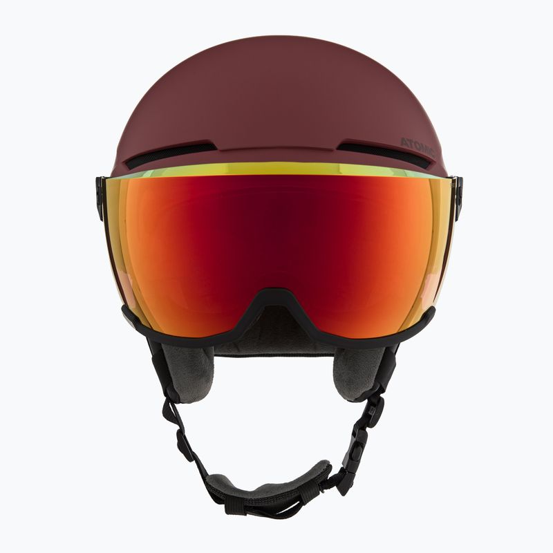 Ски каска Atomic Savor Visor Stereo maroon/red stereo 2