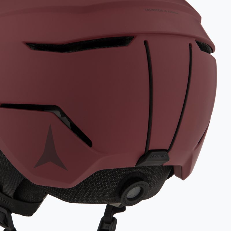 Ски каска Atomic Savor Visor Stereo maroon/red stereo 7
