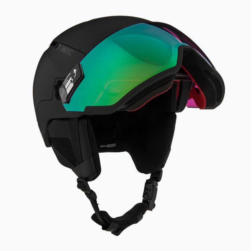 Ски каска Atomic Revent GT Amid Visor HD black/green hd 11